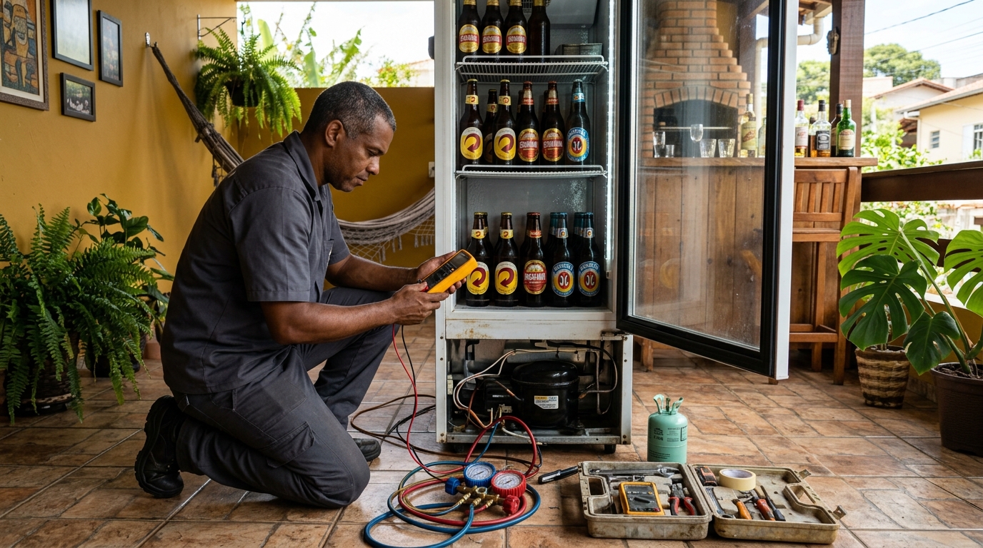 Reparo de Cervejeira Residencial em Franca‑SP
